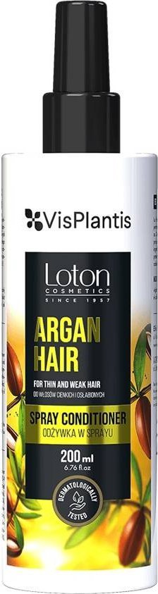 Vis Plantis Vis Plantis Loton Odżywka w sprayu do włosów cienkich i osłabionych - Argan Hair 200ml 1