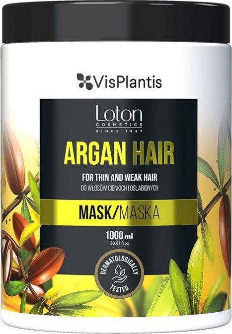 Vis Plantis Vis Plantis Loton Maska do włosów cienkich i osłabionych - Argan Hair 1000ml 1