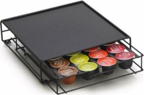 DKD Home Decor Organizer na kapsułki kawy DKD Home Decor Czarny Metal (28,7 x 32 x 7 cm) (20 Kapsułki) 1