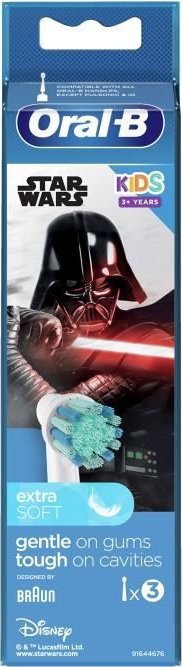 Końcówka Oral-B ORAL-B 80352667 - Wymienne glówki szczoteczki Star Wars - Do szczoteczki elektrycznej Oral-B Kids - 3 szt. 1