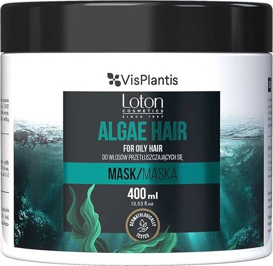 Vis Plantis Vis Plantis Loton Maska z algami do włosów przetłuszczających się - Algae Hair 400ml 1