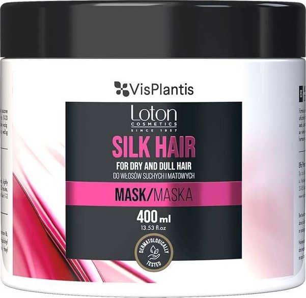 Vis Plantis Vis Plantis Loton Maska z jedwabiem do włosów suchych i matowych - Silk Hair 400ml 1