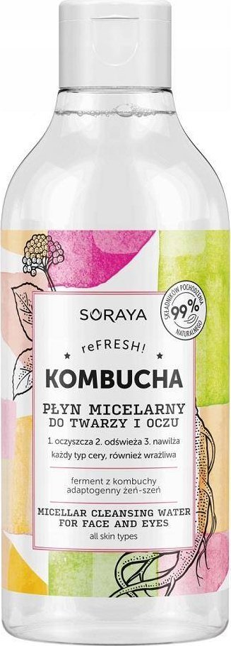 Soraya Kombucha płyn micelarny do twarzy i oczu 400ml 1