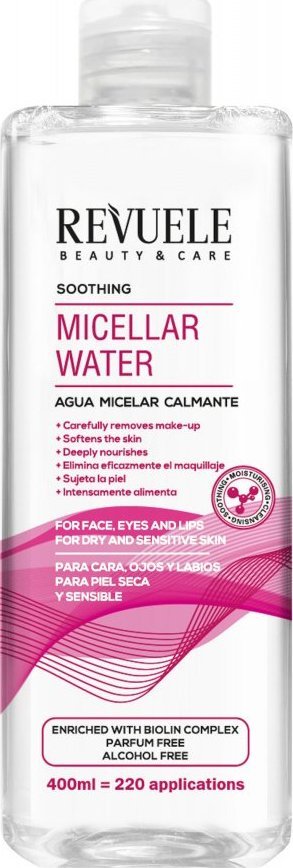 Revuele Revuele Soothing Micellar Water / Kojący płyn micelarny do skóry suchej i wrażliwej (400 ml) 1