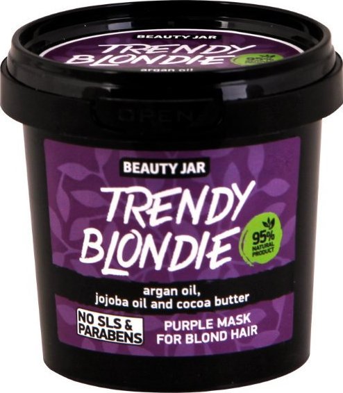 Beauty Jar Fioletowa maska do włosów blond Beauty Jar Trendy Blondie For Blond Hair Purple Mask (150 ml) 1