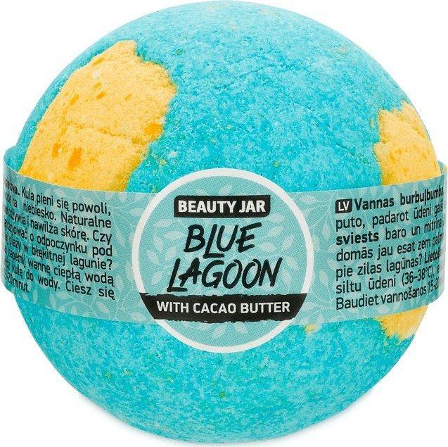 Beauty Jar Musująca kula do kąpieli z masłem kakaowym Beauty Jar Blue Lagoon (150 ml) 1