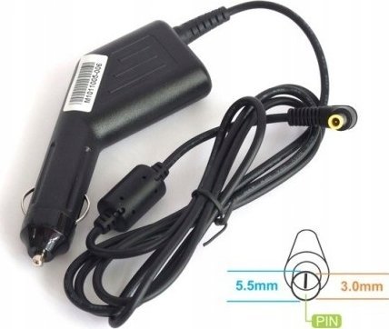 Zasilacz do laptopa Energy4U Energy4U CA31 19V / 4.74A (5.5x3.0mm + PIN) 91W, zasilacz samochodowy do notebooka Samsung 1