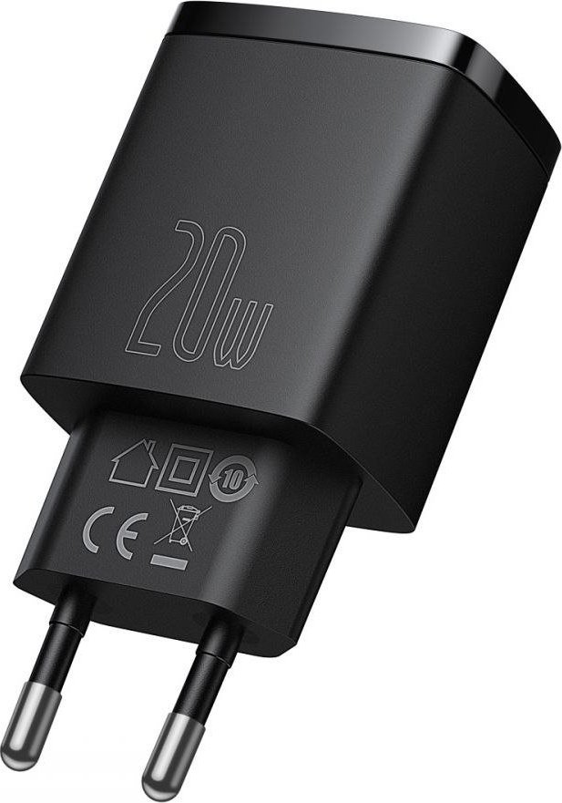 Ładowarka Baseus Ładowarka Sieciowa Baseus 2-porty USB / typ-C PD20W / QC3.0 1