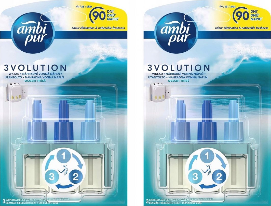 Ambi Pur Ambi Pur 3Volution Ocean Mist Wind Wkład Zapas X2 1
