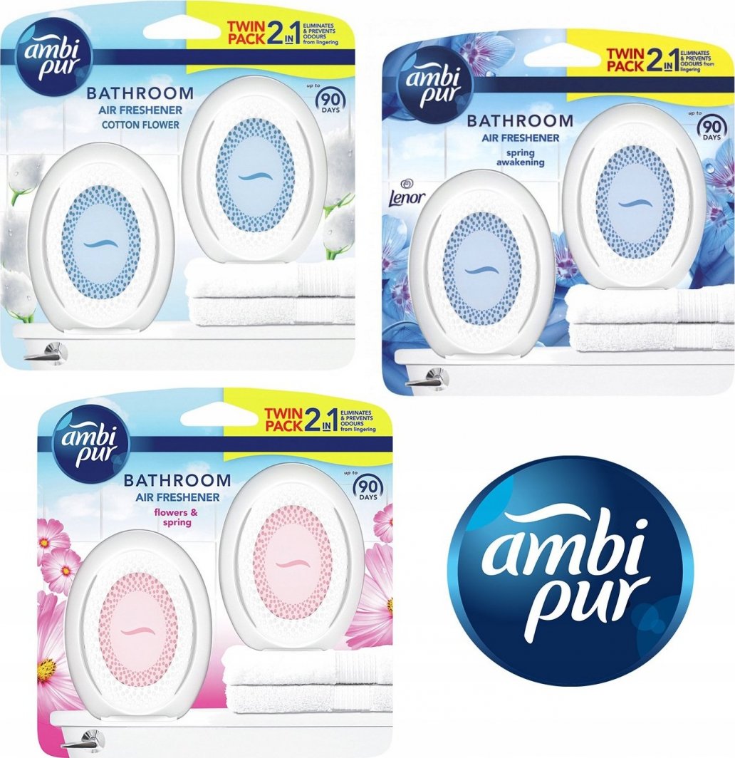 Ambi Pur Ambi Pur Bathroom odświeżacz Duo MIX ZAPACHÓW 1