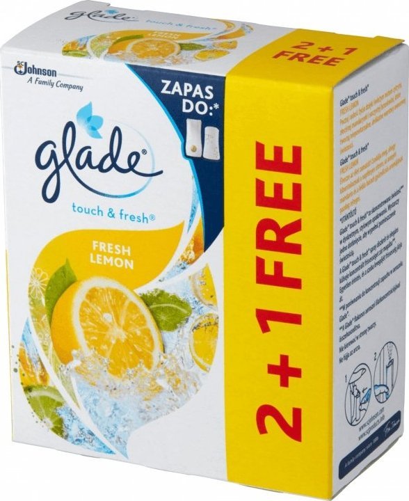 Glade GLADE wkład odświeżacz Touch Fresh 3x10ml CYTRYNA 1