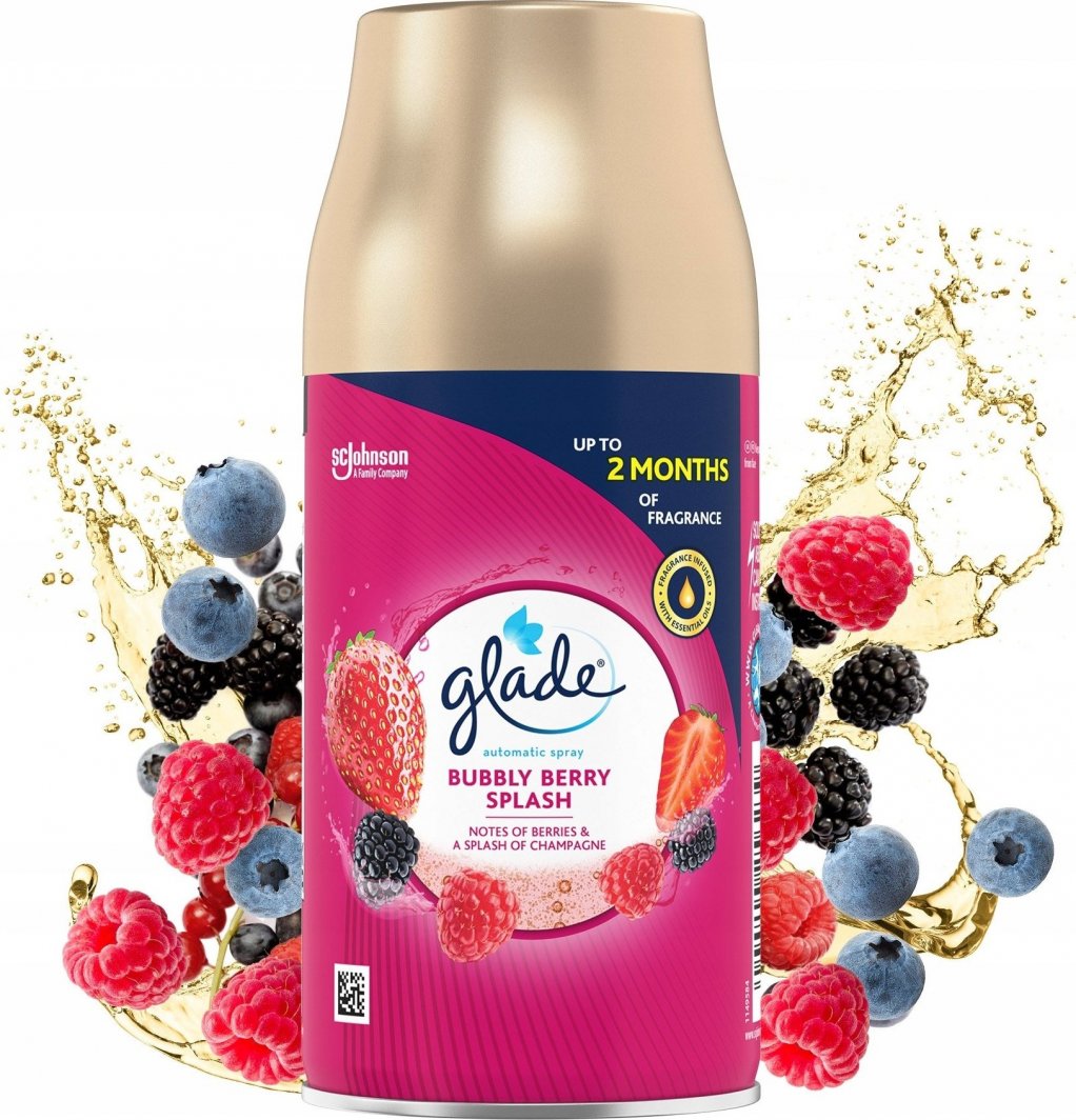Glade GLADE Odświeżacz BUBBLY BERRY SPLASH 269ml zapas 1