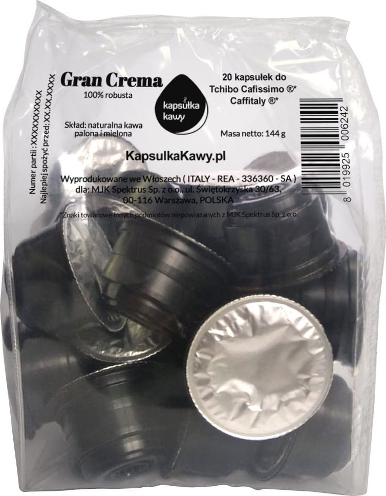 GRUPPO Kapsułki do Tchibo* 20 szt. GRAN CREMA - Kapsułka Kawy 1
