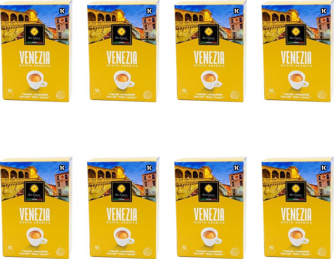 Best Espresso S.p.A. Kapsułki do Dolce Gusto* 10 szt. VENEZIA ARABICA - Zestaw 8 opakowań - Best Espresso 1