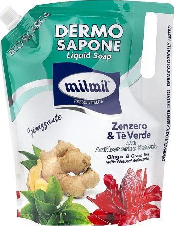 Mil Mil MIL MIL MYDŁO W PŁYNIE IMBIR I HERBATA 900 ML WOREK 1