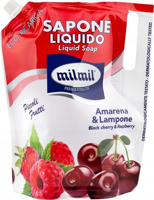 Mil Mil MIL MIL MYDŁO W PŁYNIE WIŚNIA 900 ML WOREK 1
