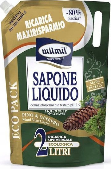 Mil Mil MIL MIL MYDŁO W PŁYNIE SOSNA WOREK 2000 ML 1