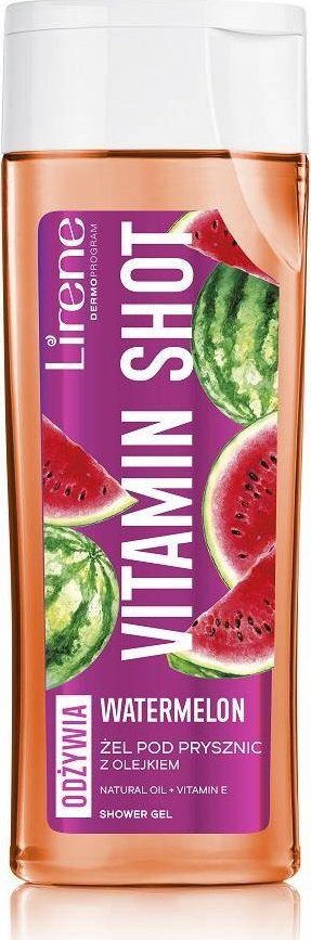 Lirene Lirene Vitamin Shot Żel pod prysznic z olejkiem arbuza, 250 ml - Długi termin ważności! 1