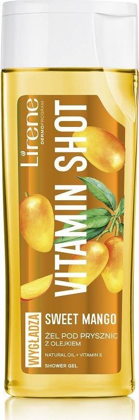 Lirene Lirene Vitamin Shot Żel pod prysznic z olejkiem mango, 250 ml - Długi termin ważności! 1