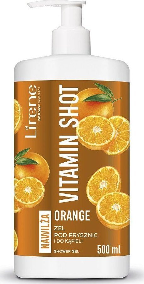 Lirene Lirene Vitamin Shot żel pod prysznic i do kąpieli Orange 500ml 1