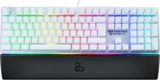 Klawiatura Newskill Klawiatura do Gier/ OR: Klawiatura Gamingowa Newskill Suiko Ivory Qwerty Hiszpańska Biały LED RGB 1