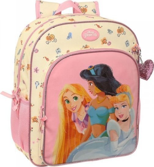 Princesses Disney Plecak szkolny Princesses Disney Magical Beżowy Różowy (32 x 38 x 12 cm) 1