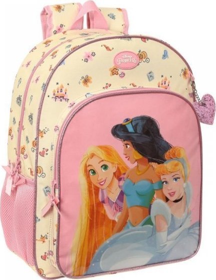 Princesses Disney Plecak szkolny Princesses Disney Magical Beżowy Różowy (33 x 42 x 14 cm) 1
