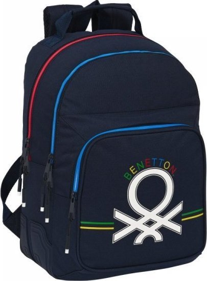 Benetton Plecak szkolny Benetton Sixties Granatowy (32 x 42 x 15 cm) 1