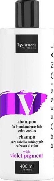 Vis Plantis Vis Plantis Professional Szampon do włosów blond i siwych ochładzający kolor - Color Pigment 400ml 1