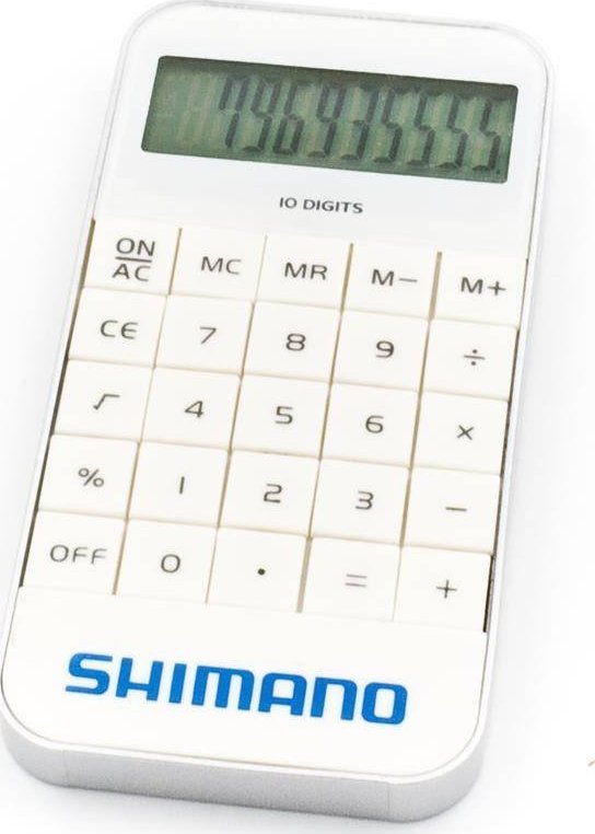 Shimano Kalkulator z logo Shimano 12 cm x 6 cm Kalkulator