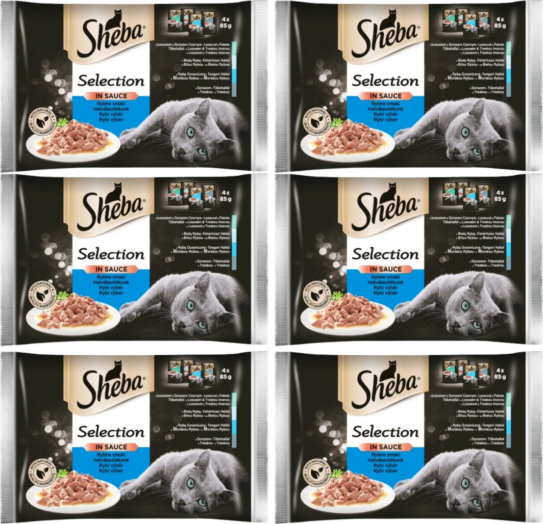 Sheba Sheba Selection Smaki Rybne w sosie 24x 85g 1
