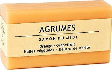 Savon du Midi Savon du Midi Mydło Agrumes z masłem karite pomarańcza i grejpfrut - 100 g 1