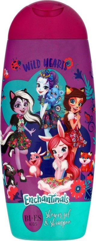 Bi-es Bi-es Kids Żel pod prysznic i szampon 2w1 Enchantimals Wild Hearts 250ml 1