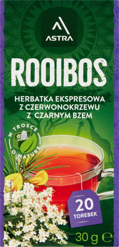 Astra ASTRA Rooibos z Czarnym Bzem herbata 20 torebek 1