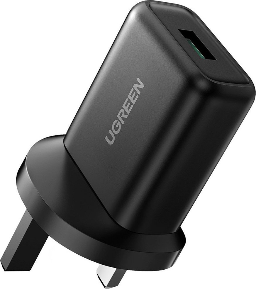 Ładowarka Ugreen Ładowarka sieciowa Ugreen UK (Wielka Brytania) USB-A QC3.0 18W czarna (CD122) 1