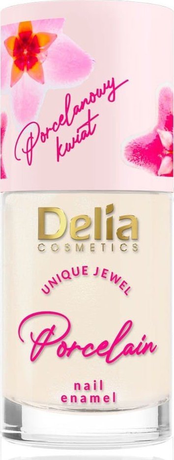 Delia Porcelanowy kwiat Lakier do paznokci 2w1 03 11ml 1