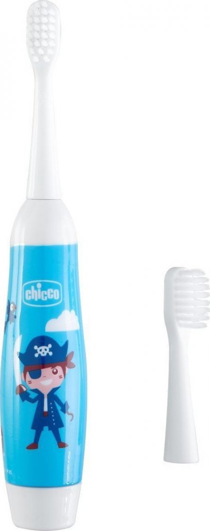 Chicco CHICCO ELEKTRYCZNA SZCZOTECZKA DO ZĘBÓW NIEBIESKA 36 M + 1