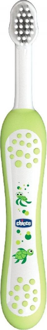 Chicco CHICCO SZCZOTECZKA DO ZĘBÓW-ZIELONY SZCZOTECZKA DO ZĘBÓW 6M+ 1