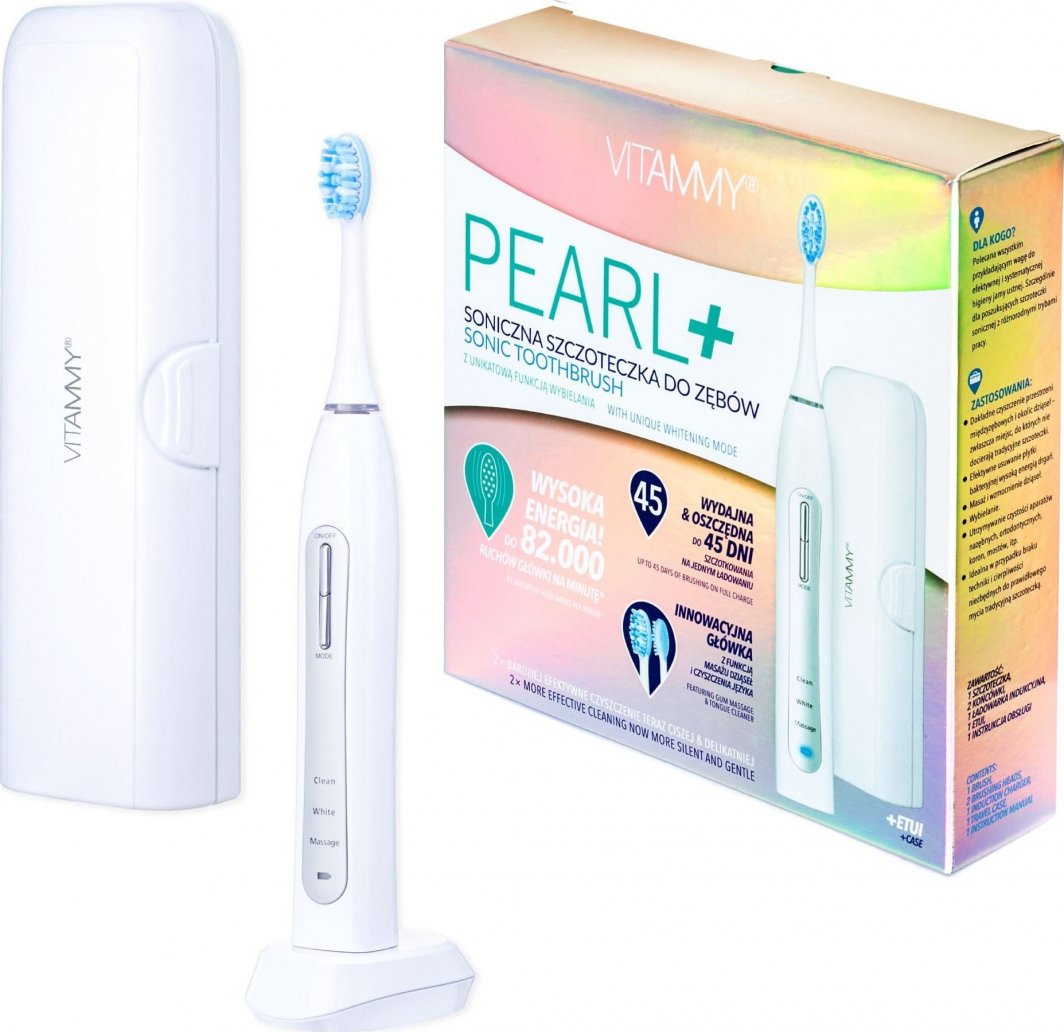 Vitammy VITAMMY PEARL+ SONICZNA SZCZOTECZKA DO ZĘBÓW Z FUNKCJĄ WYBIELANIA 1