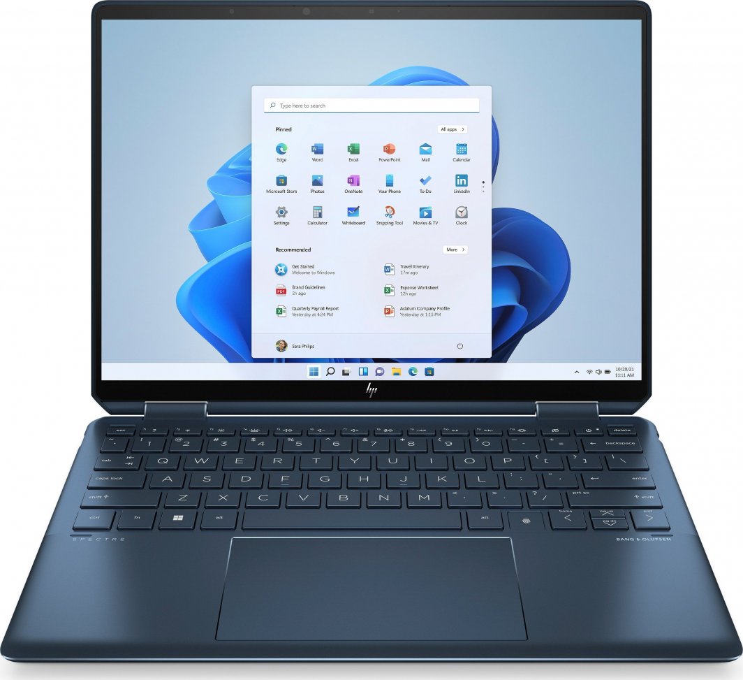 Laptop HP HP Spectre x360 14-ef0114nw i7-1255U 13,5" 500nits 16GB LPDDR4x 4266MHz SSD1TB Intel Iris Xe Graphics W11Pro Blue 1