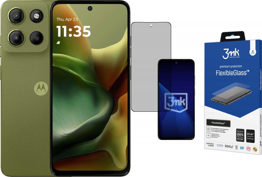 Smartfon Motorola Moto G15 8/128GB Zielony  (PB6E0016PL) + FlexibleGlass 1