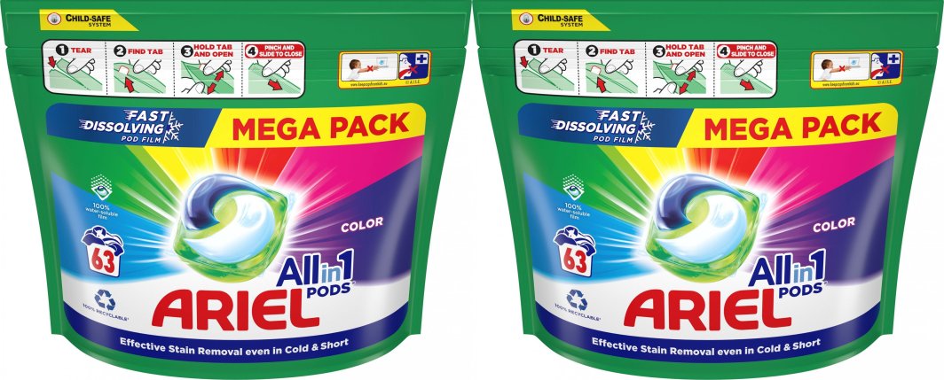 Ariel Kapsułki z płynem do prania All-in-1 PODs 126 szt. color 1