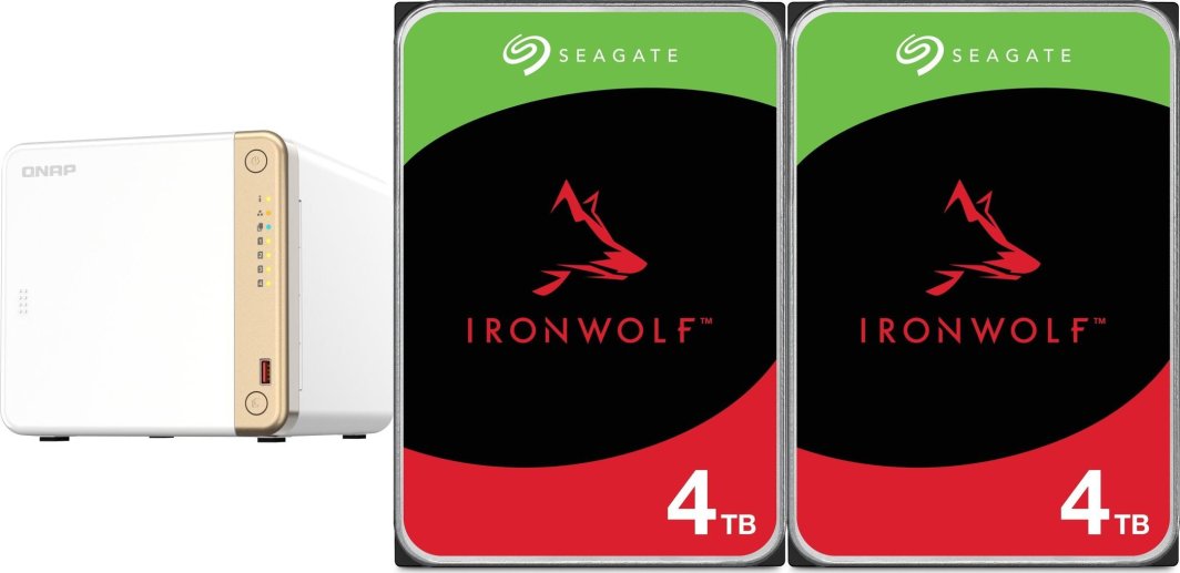 Serwer plików Qnap TS-462-4G + 2x Seagate IronWolf 4TB (ST4000VN006) 1