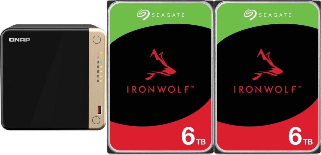 Serwer plików Qnap TS-464-8G + 2x Seagate IronWolf 6TB (ST6000VN006) 1