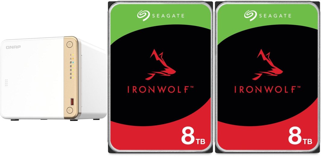 Serwer plików Qnap TS-462-4G + 2x Seagate IronWolf 8TB (ST8000VN004) 1