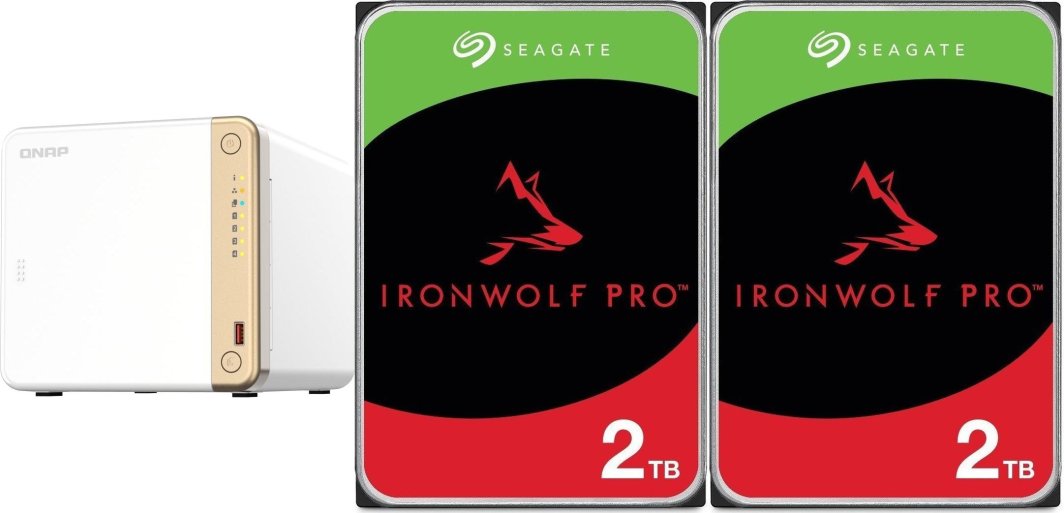 Serwer plików Qnap TS-462-4G + 2x Seagate IronWolf 2TB (ST2000VN003) 1