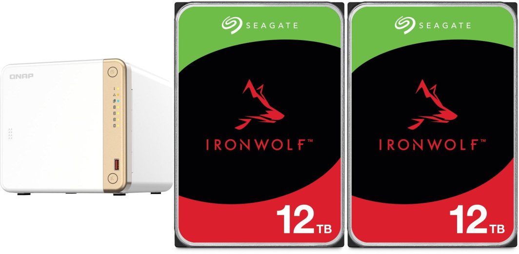 Serwer plików Qnap TS-462-4G + 2x Seagate IronWolf 12TB (ST12000VN0008) 1