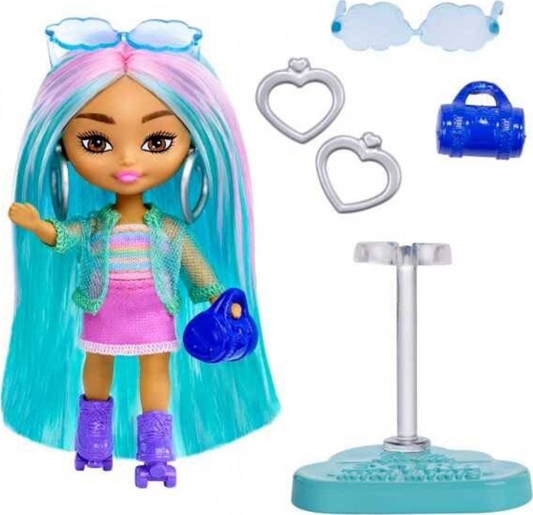 Lalka Barbie Mattel Barbie Lalka Extra Mini Minis HLN44 MATTEL p4 mix cena za 1szt 1