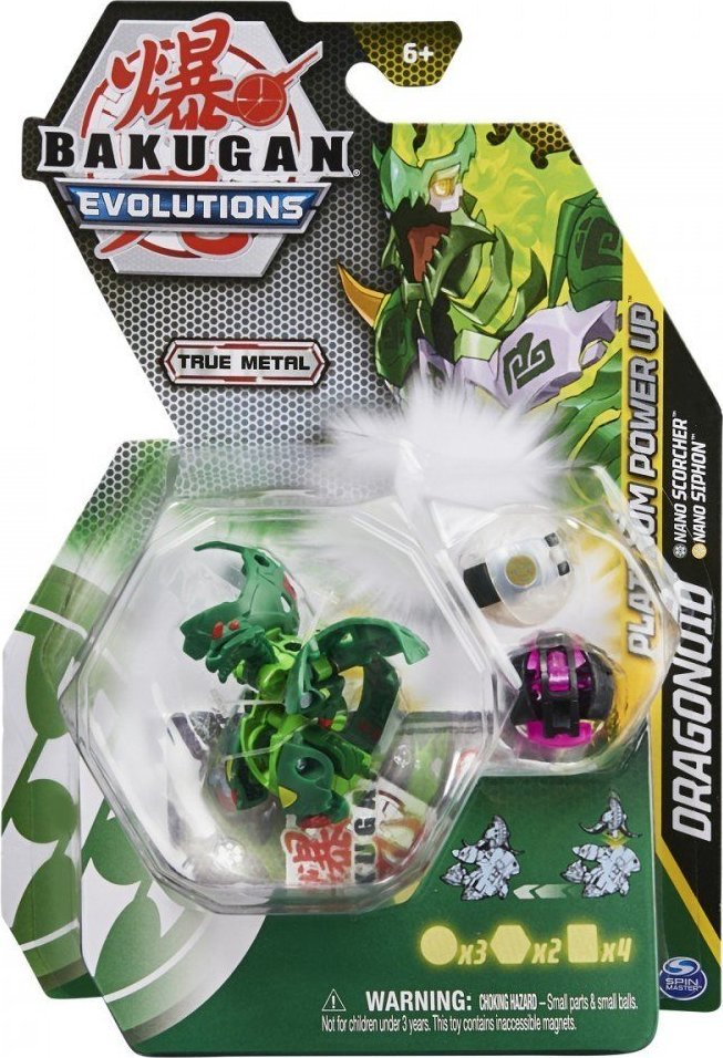 Figurka Spin Master Figurka Bakugan Evolutions Ekstra Moc Kula + nanogans Pack 2 1