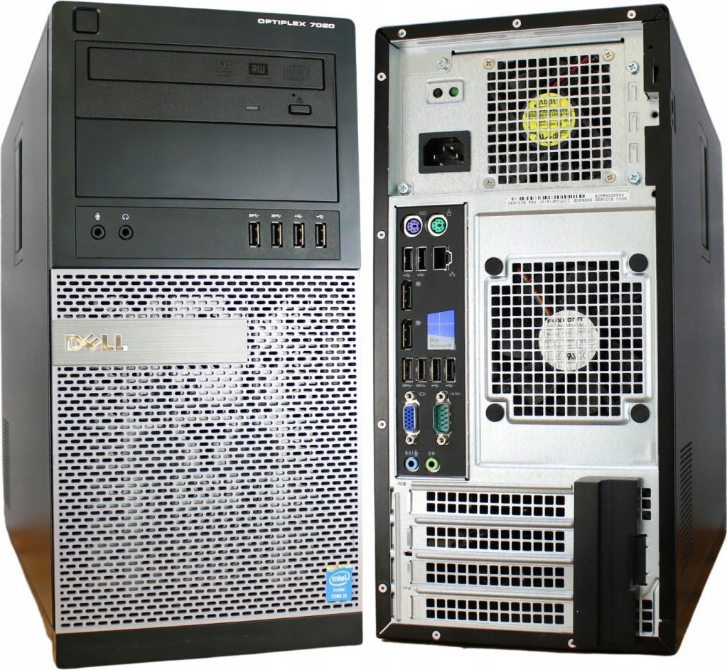 Komputer Dell Optiplex 7020 TOWER Intel Core i5 8GB DDR3 256GB SSD DVD Windows 10 Pro 1